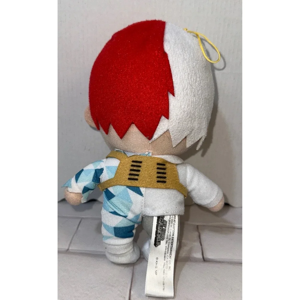 Great Eastern My Hero Academia Shoto Todoroki Plush Anime Figure Red White 6 in.